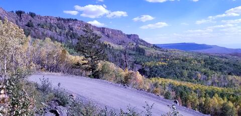 A pic of the Land End cliffs with Indian Point in background