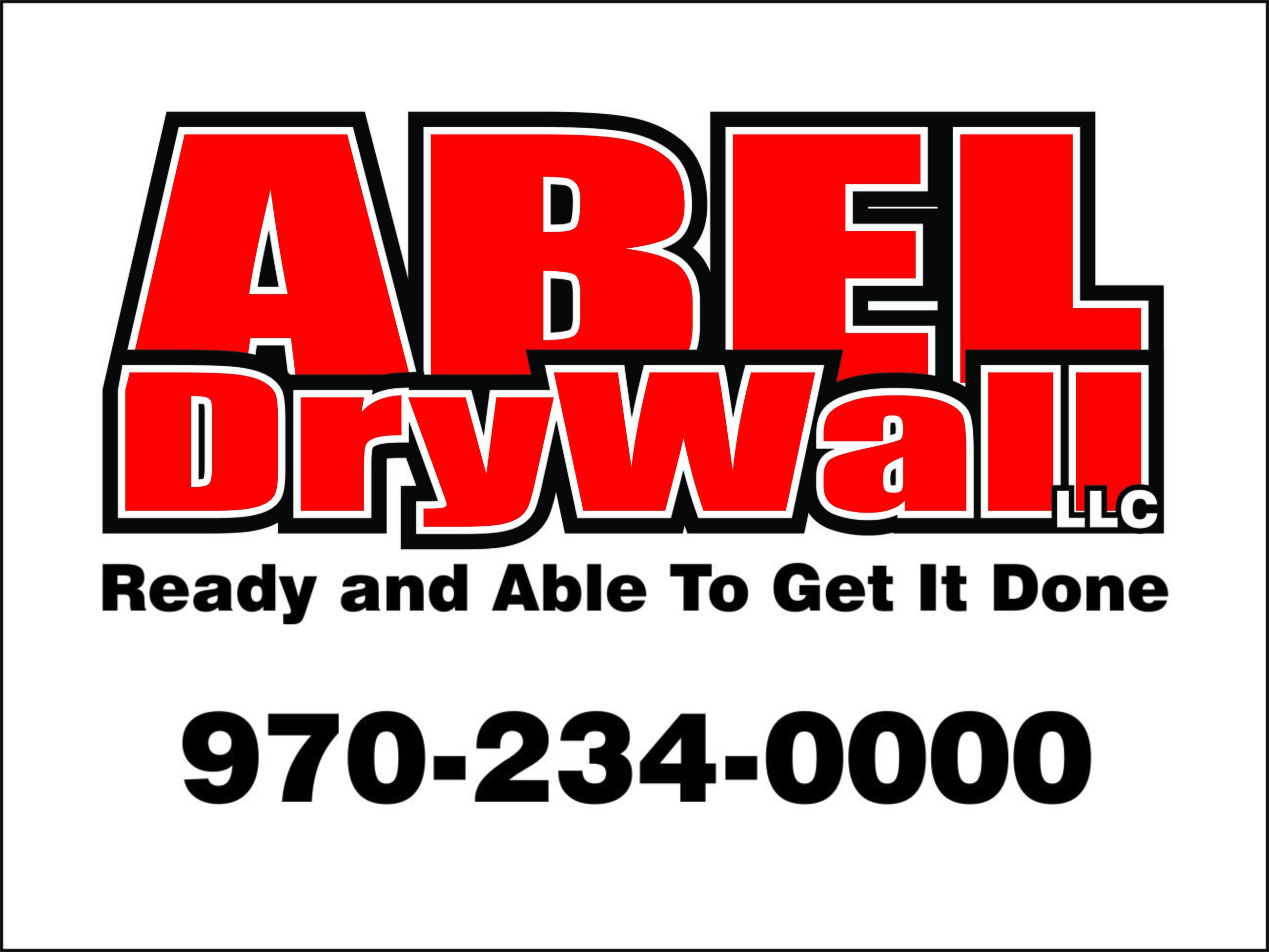 Abel Drywall Yard Sign Design